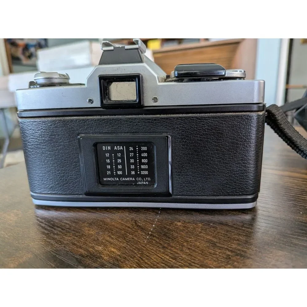 Vintage 1970 Minolta XG-9 35 mm film SLR camera MD Rokkor 50 mm f/1.7 lens AS IS